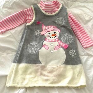 Bonnie Baby 12 months sweater dress with turtleneck